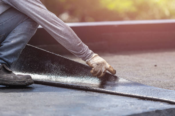 Professional Basement Waterproofing technician working in Bangor, MI